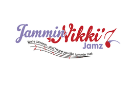 main logojammin nikki'z jamztaglinewe're jammin.....and i hope you like jammin too!punctuation and special characters includedapostrophe in we'refive periods after jammin (.....)apostrophe in nikki'zexclamation point at the end (!)as a single text block:j