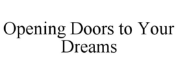 opening doors to your dreams