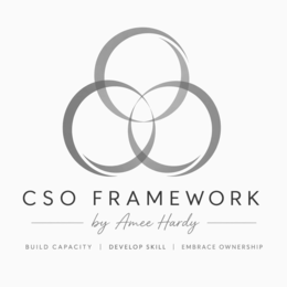 cso framework by amee hardy build capacity | develop skill | embrace ownership
