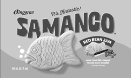 binggrae it's fantastic samanco red bean jam cake cone fish-shaped frozen dairy dessert artificially flavored 150 ml (5.1 fl oz)