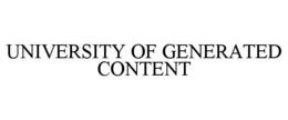 university of generated content
