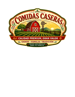 comidas caseras calidad premium, gran valor sabor · familia · tradiciÓn hecho con orgullo para tu familia