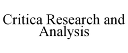 critica research and analysis