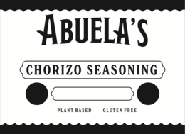 abuela's chorizo seasoning plant based gluten free