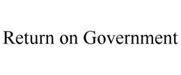 return on government