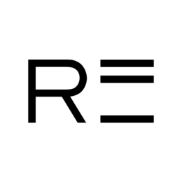 the mark consists of the stylized letters "re," with the letter "e" depicted as three horizontal parallel bars.