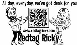 all day, everyday, we've got deals for you! www.redtagricky.com redtag ricky