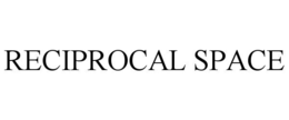 reciprocal space