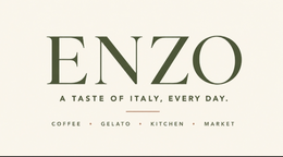 enzo a taste of italy, every day. coffee · gelato · kitchen · market