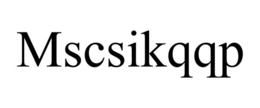 mscsikqqp