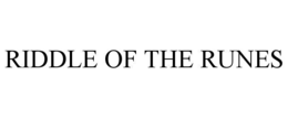 riddle of the runes