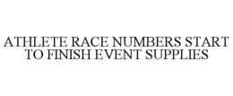 athlete race numbers start to finish event supplies