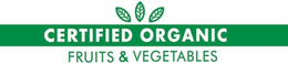 certified organic fruits & vegetables