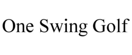 one swing golf