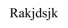 rakjdsjk