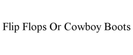 flip flops or cowboy boots