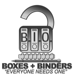 boxes + binders "everyone needs one"