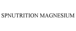 spnutrition magnesium