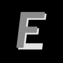 f, e
