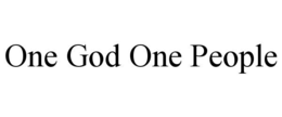 one god one people