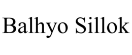 balhyo sillok