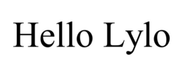 hello lylo