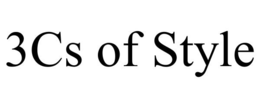 3cs of style