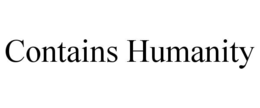 contains humanity