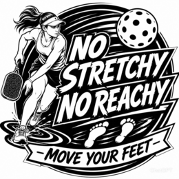 no stretchy no reachy -move your feet-