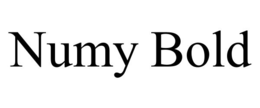 numy bold