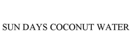 sun days coconut water