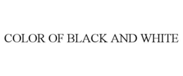 color of black and white