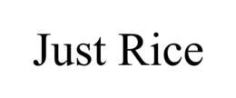 just rice
