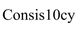 consis10cy
