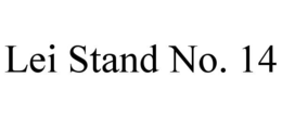 lei stand no. 14