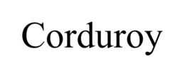 corduroy