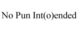 no pun int(o)ended