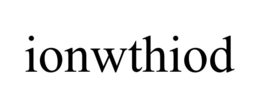 ionwthiod