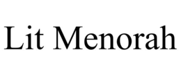 lit menorah