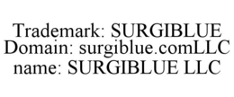 trademark: surgiblue domain: surgiblue.comllc name: surgiblue llc