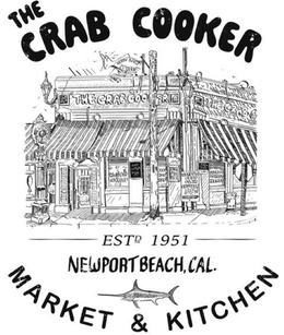 the crab cooker estd 1951 newport beach, cal. market & kitchen
