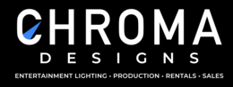 chroma designs entertainment lighting · production · rentals · sales