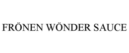 frÖnen wÖnder sauce