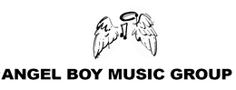 angel boy music group. angel wings. musical note. halo.