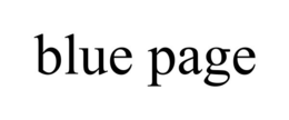 blue page