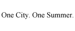 one city. one summer.