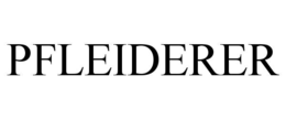 pfleiderer