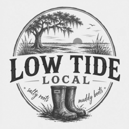 low tide local salty roots muddy boots