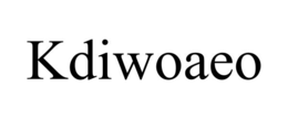 kdiwoaeo