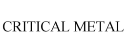 critical metal